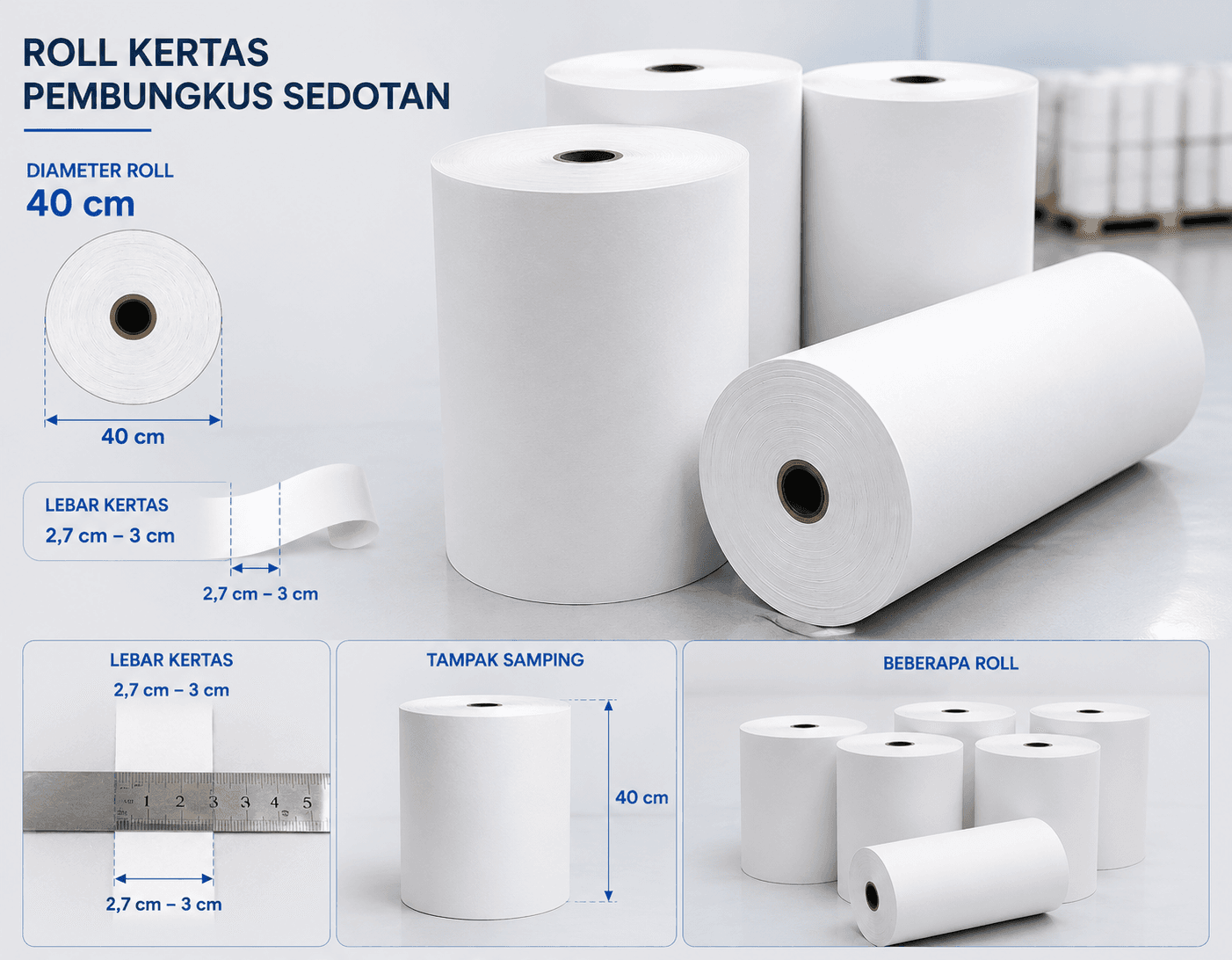 Kertas Pembungkus Sedotan (Straw Wrapping Paper)